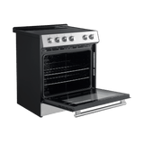 FORNO - Leonardo Espresso 30-Inch Electric Range with 5.0 cu. Ft. Electric Oven - Stainless Steel