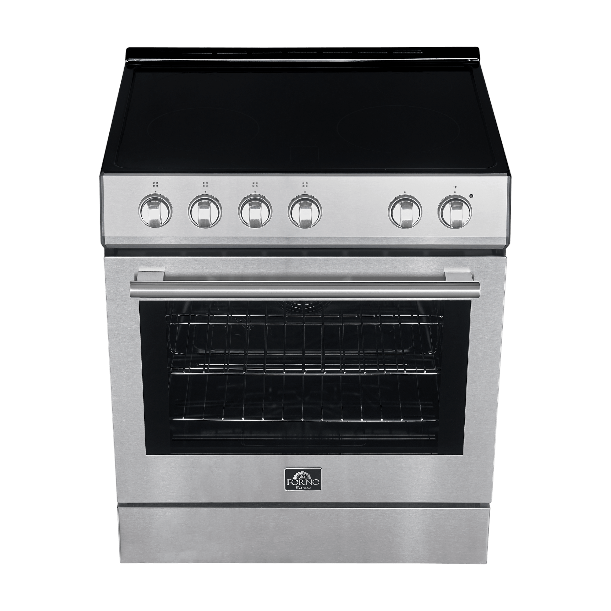 FORNO - Leonardo Espresso 30-Inch Electric Range with 5.0 cu. Ft. Electric Oven - Stainless Steel