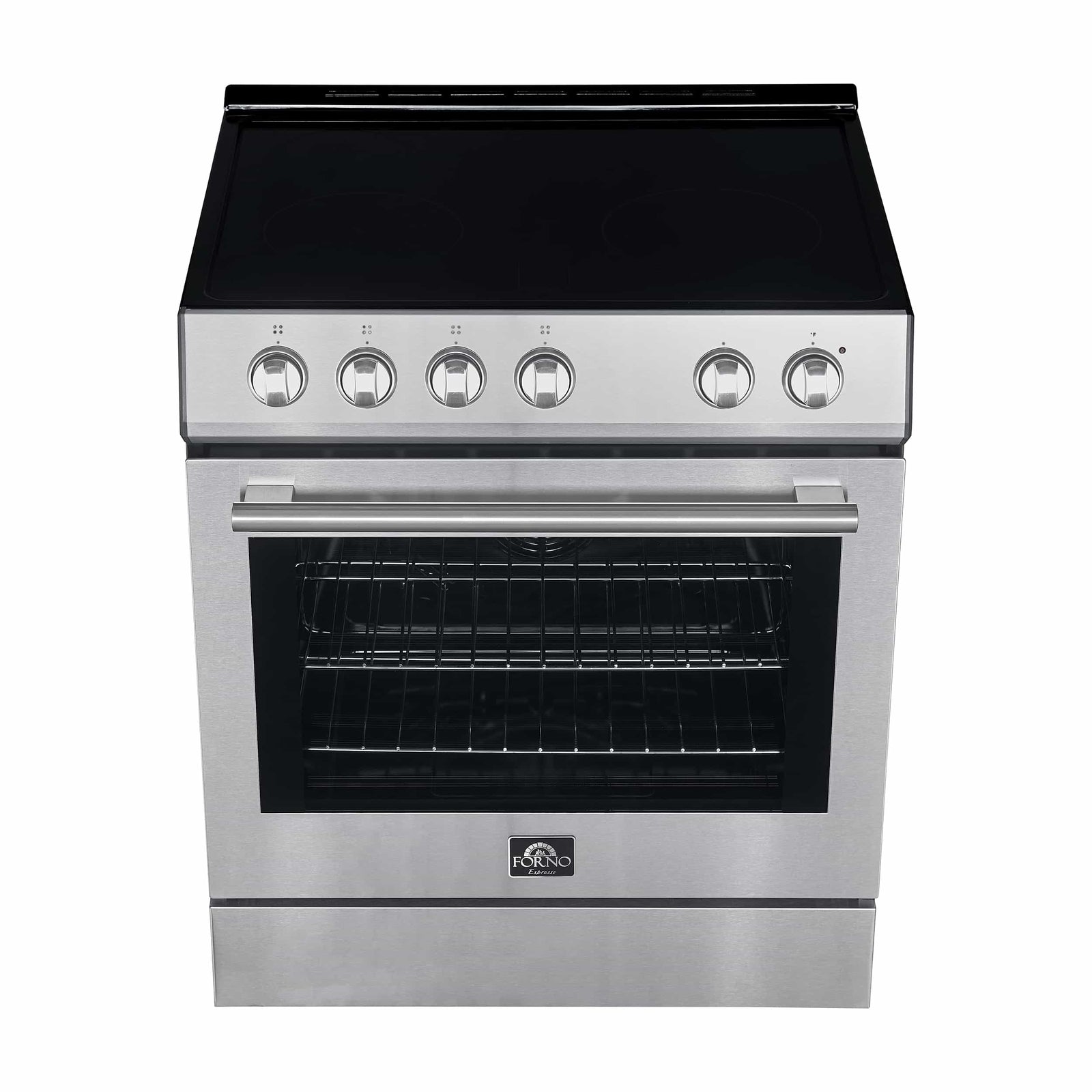 FORNO - Leonardo Espresso 30-Inch Electric Range with 5.0 cu. Ft. Electric Oven - Stainless Steel