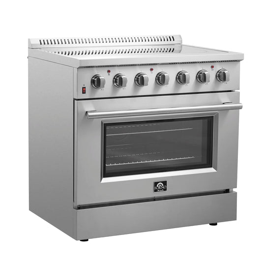 FORNO - Galiano 36-Inch Electric Range with Convection Oven in Stainless Steel