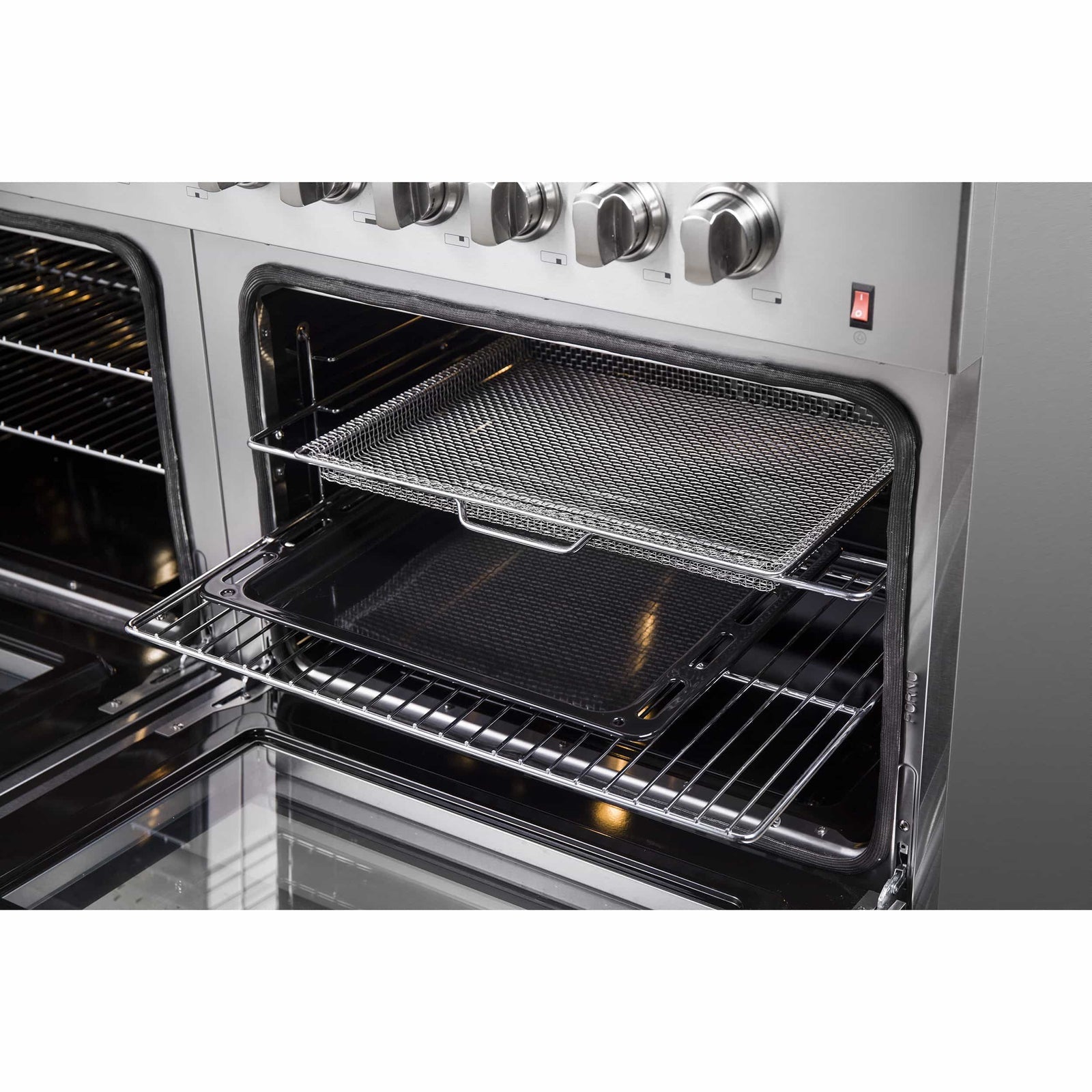 FORNO - Galiano 60-Inch Dual Fuel Range with 240v Electric Oven - 10 Burners in Stainless Steel