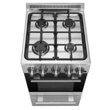 FORNO - 20-Inch Lamazze Gas Range with 4 Burners and 21,200 BTUs in Stainless Steel