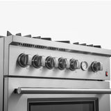 FORNO - Giovanni 30-inch Gas Range with 5 Gas Burners, 4.32 cu.ft. Convection Gas Oven with Temperature Gauge in Stainless Steel - FFSGS6274-30