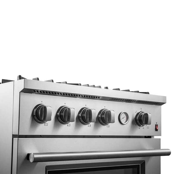 FORNO - Marco 30-inch Gas Range Stainless Steel, 4 Burners 37,000 BTU, 4.32 cu.ft. Convection Oven | FFSGS6277-30