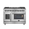 Forno - 48" Massimo Freestanding French Door Dual Fuel Range