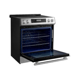 FORNO - 30" Donatello Slide-In Induction Range Stainless-Steel 4 Element