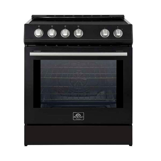 FORNO - Leonardo Espresso 30-Inch Slide-In Black Induction Range | FFSIN0982-30BLK