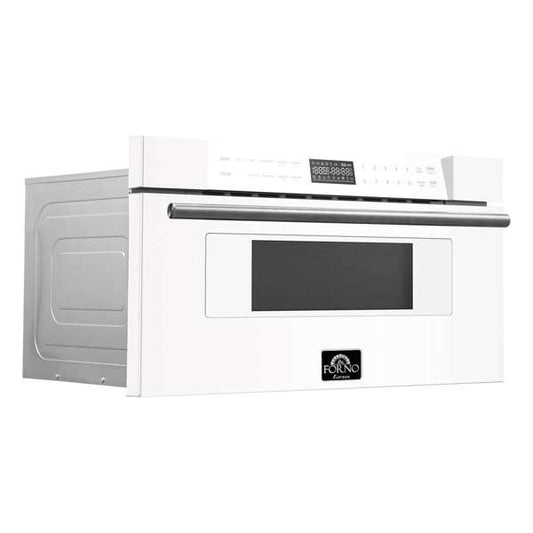 FORNO - Capoliveri Espresso White 30 Inch 1000 Watts Microwave Drawer 1.2 cu.ft | FMWDR3000-30WHT