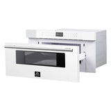 FORNO - Capoliveri Espresso White 30 Inch 1000 Watts Microwave Drawer 1.2 cu.ft | FMWDR3000-30WHT