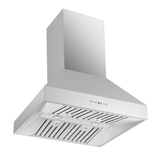 FORNO - Coppito 30-Inch Island Range Hood in Stainless Steel with 600 CFM Motor