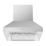 FORNO - Coppito 36-Inch Island Range Hood in Stainless Steel with 1200 CFM Motor
