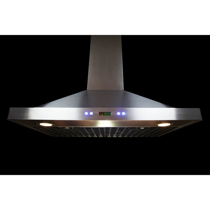 FORNO - 30-Inch Siena Wall Mount Range Hood in Stainless Steel with 450 CFM Motor