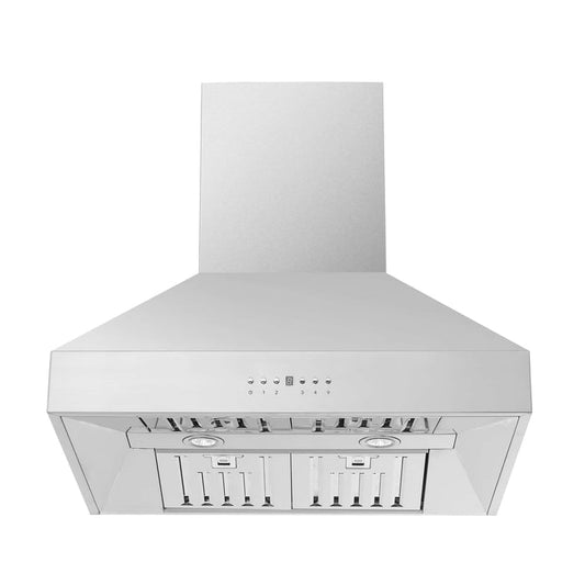 FORNO - Orvieto 30-Inch 600 CFM Wall Mount Range Hood in Stainless Steel