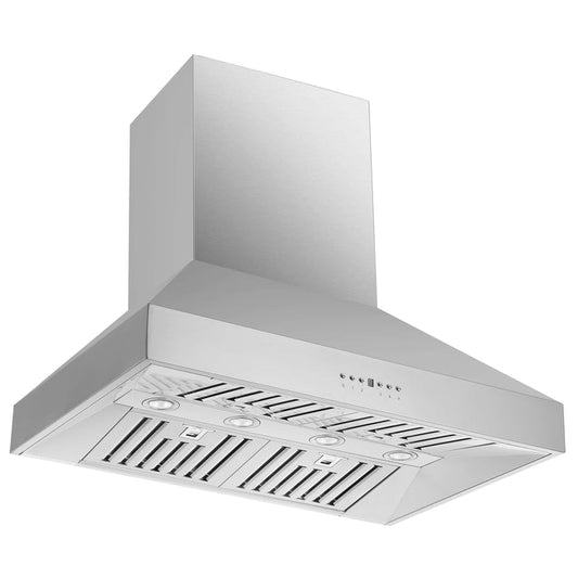 FORNO - Orvieto 36-Inch 1200 CFM Wall Mount Range Hood in Stainless Steel
