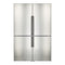 FORNO - 48 inch Side by Side Refrigerator with Bottom Mount Combo in Stainless Steel - 22.2 cu. ft.