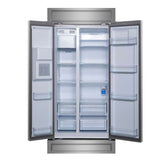 FORNO - Forno Salerno 36" Built-in Stainless-Steel Refrigerator 20 cu. ft with Modern Decorative Grill - 40 "es Wide | FFRBI1844-40MG