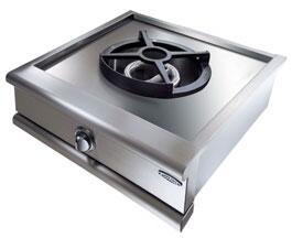 Capital Cooking - 24" Capital Wok Rangetop - 30K Natural Gas/ 25k LP BTU Sealed Burner - For Indoor Use - GRT24WK