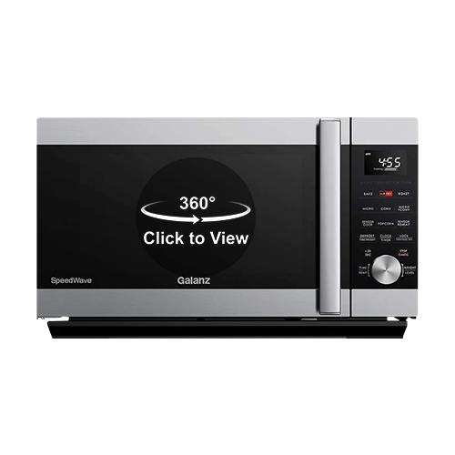 Galanz - 1.6 Cu Ft 3-in-1 Air Fryer, Convection Oven and Microwave with Combi Speed Cooking in Stainless Steels | GSWWA16BKSA10