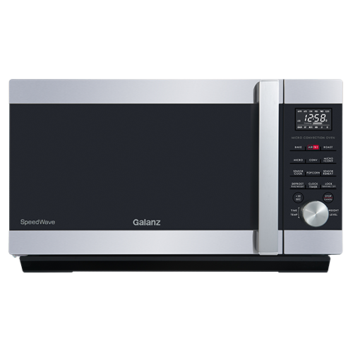 Galanz - 1.6 Cu Ft 3-in-1 Air Fryer, Convection Oven and Microwave with Combi Speed Cooking in Stainless Steels | GSWWA16BKSA10