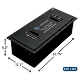 Aims Power - Golf Cart Lithium Battery 48V 150AH 7.6 kWh with Charger and Wiring kit