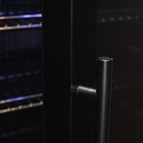 Allavino - Contemporary 102 Bottle Single Zone Freestanding Wine Refrigerator with Black Glass Door - AO KWR102S-1BGR
