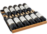 Allavino - Reserva Series 172 Bottle Dual Zone Built-in Wine Refrigerator with Black Glass Door
