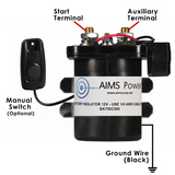 Aims Power - Dual Battery Sensing Isolator 300 Amp – Automatic