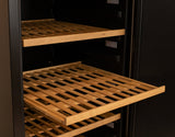 Allavino - 76.5" Tall Side-by-Side Wine Vault with Solid Black Doors - BF 2X-KWR-8185-SD