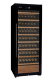 Allavino - 29" Wide 248 Bottle Single Zone Black Glass Wine Refrigerator with Display Shelving