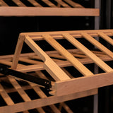 Allavino - 29" Wide 248 Bottle Single Zone Black Glass Wine Refrigerator with Display Shelving