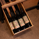 Allavino - 29" Wide 248 Bottle Single Zone Black Glass Wine Refrigerator with Display Shelving
