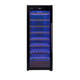 Allavino - 29" Wide 248 Bottle Single Zone Black Glass Wine Refrigerator with Display Shelving