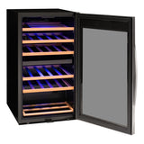Allavino - Cascina Series 28 Bottle Dual Zone Freestanding Wine Cooler Refrigerator with Stainless Steel Door - AO KWR28D-2SR