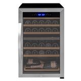 Allavino - Cascina Series 28 Bottle Dual Zone Freestanding Wine Cooler Refrigerator with Stainless Steel Door - AO KWR28D-2SR