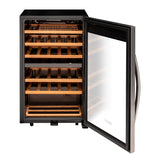 Allavino - Cascina Series 28 Bottle Dual Zone Freestanding Wine Cooler Refrigerator with Stainless Steel Door - AO KWR28D-2SR