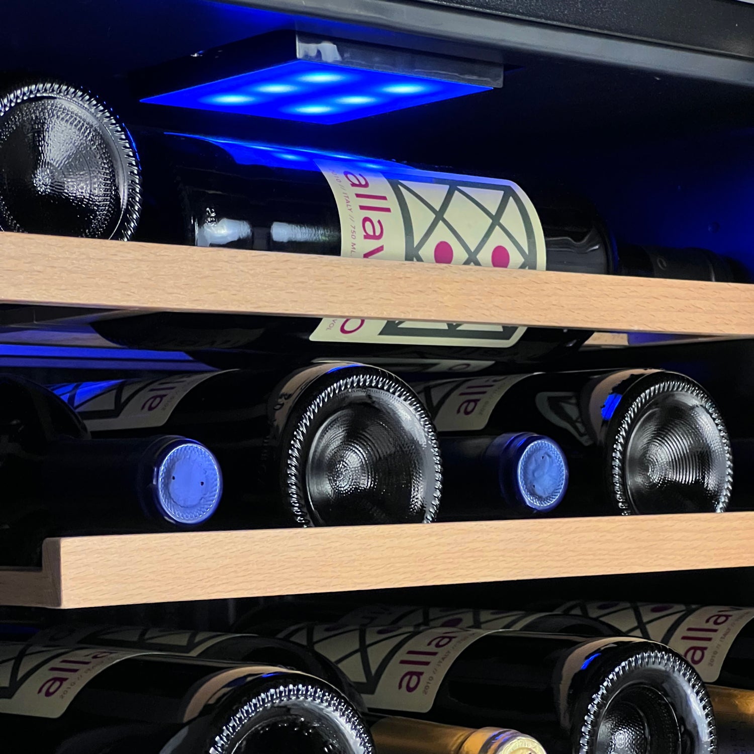 Allavino - Cascina Series 28 Bottle Dual Zone Freestanding Wine Cooler Refrigerator with Stainless Steel Door - AO KWR28D-2SR