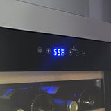 Allavino - Cascina Series 50 Bottle Single Zone Freestanding Wine Cooler Refrigerator with Stainless Steel Door - AO KWR50S-1SR