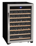 Allavino - Cascina Series 55 Bottle Single Zone Freestanding Wine Refrigerator Cooler with Stainless Steel Door - AO KWR55S-1SR