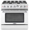 Capital Cooking - 36" Capital Precision Range - Manual Clean - 19K BTU - 6 Sealed Burners - MCR366