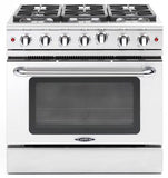 Capital Cooking - 36" Capital Precision Range - Manual Clean - 19K BTU - 6 Sealed Burners - MCR366