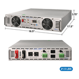 Aims Power - 3000 Watt NEGATIVE 48 Volt Rack Mount Inverter To 120 Volt AC – 2U (-48V)