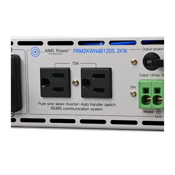 Aims Power - 3000 Watt NEGATIVE 48 Volt Rack Mount Inverter To 120 Volt AC – 2U (-48V)