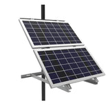 Aims Power - Adjustable Solar Side Pole Mount Bracket Fits 2 Panels