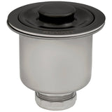 Ruvati - Deep Basket Strainer Drain for Kitchen Sinks all Metal 3-1/2 inch – Gunmetal Black Stainless Steel – RVA1027BL