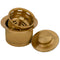 Ruvati - Extended Garbage Disposal Flange with Deep Basket and Stopper – Brushed Gold Satin Brass – RVA1052GG