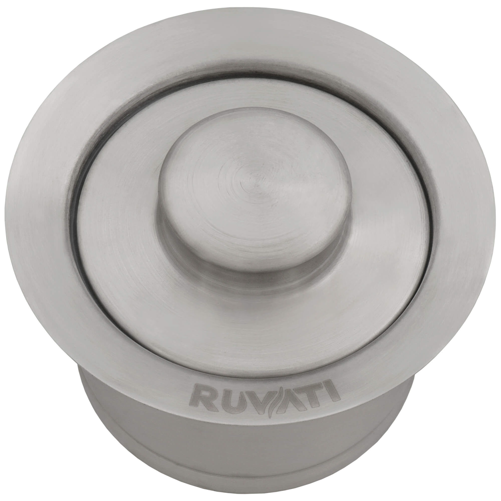 Ruvati - Extended Garbage Disposal Flange with Deep Basket Strainer and Stopper – Stainless Steel – RVA1052ST