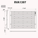 Ruvati - Black Silicone Foldable Drying Rack for Workstation Sinks Trivet Window Pane Design – RVA1397