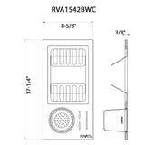 Ruvati - Black Composite Dish Plate and Silverware Caddy Drying Rack for Workstation Sinks – RVA1542BWC