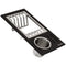 Ruvati - Black Composite Dish Plate and Silverware Caddy Drying Rack for Workstation Sinks – RVA1542BWC