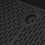 Ruvati - Silicone Bottom Grid Sink Mat for RVG1030 and RVG2030 Sinks – Black – RVA41030BK